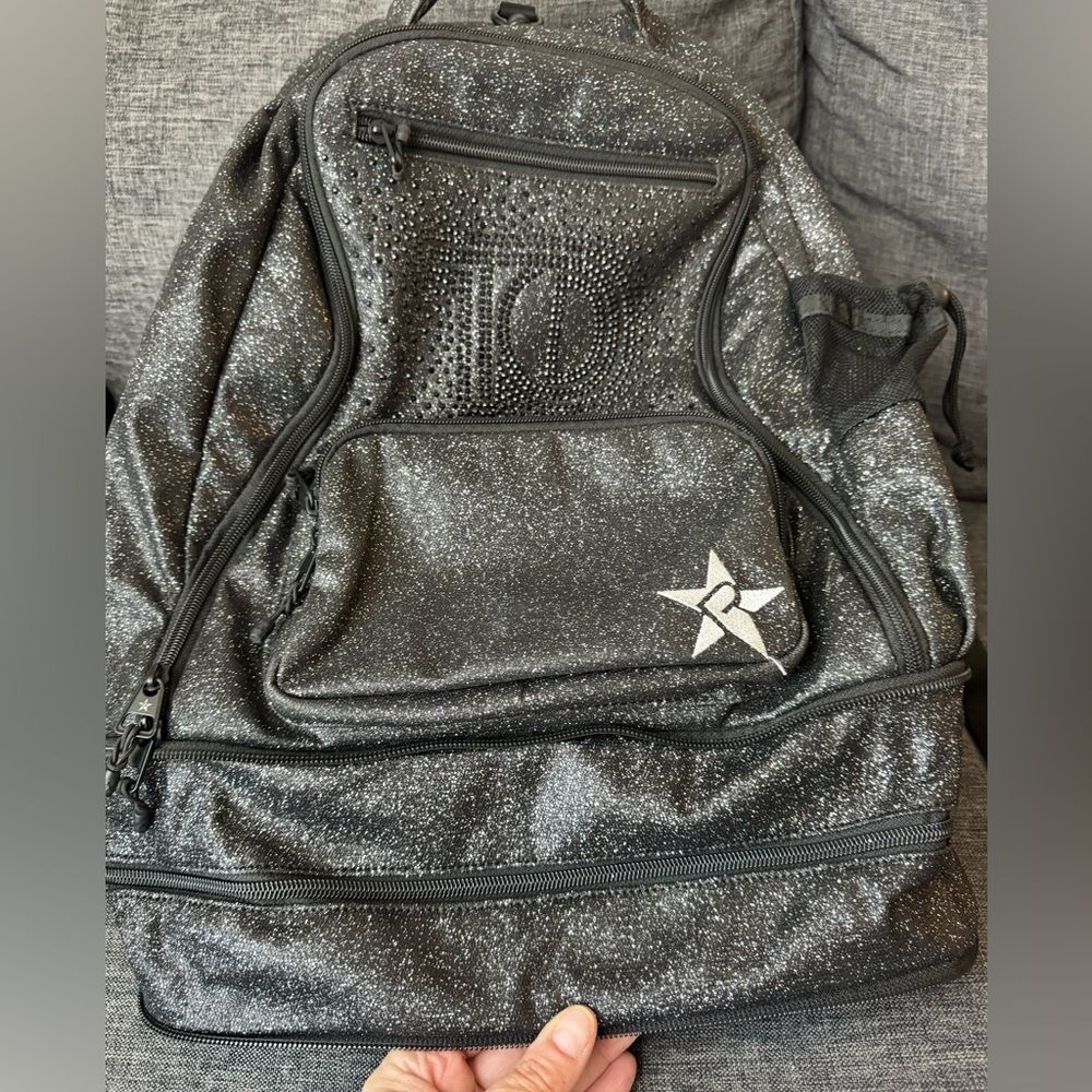 Rebel Athletic Dream Bag – Large, Black with Black Zipper and Black Crystals - Picture 9 of 15